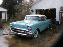 Baby Blue Chevy from Right Side
